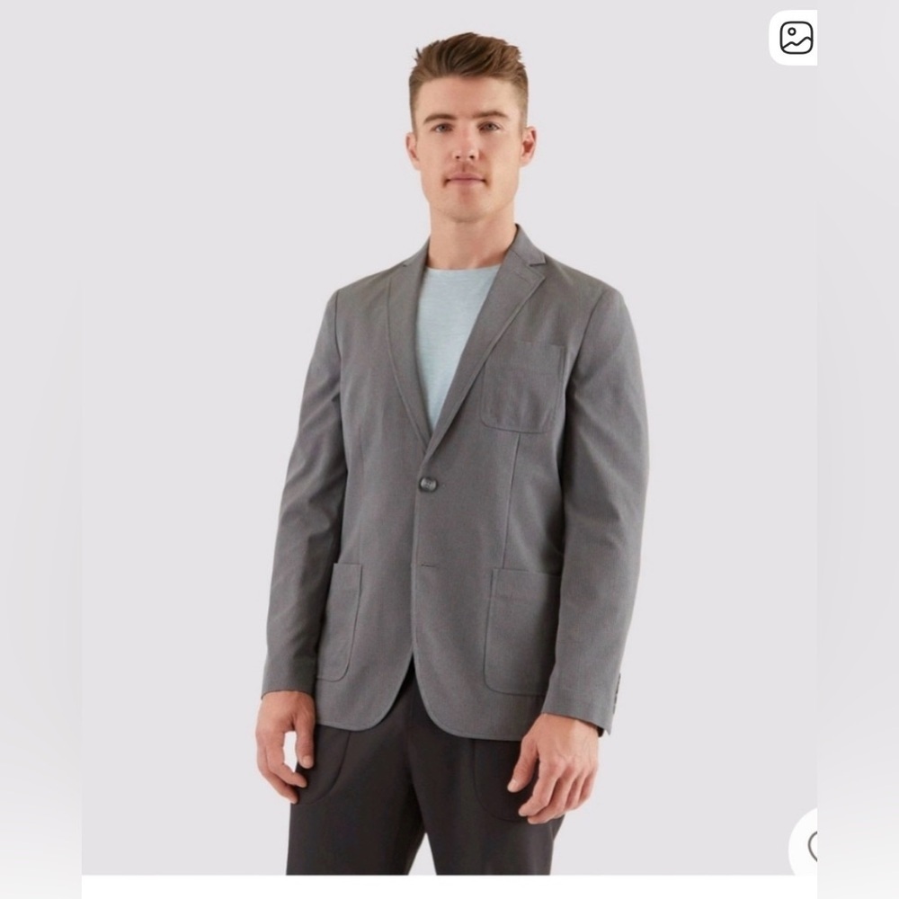 Haggar H26 Men's Slim Fit Sport Blazer - Gray, XL